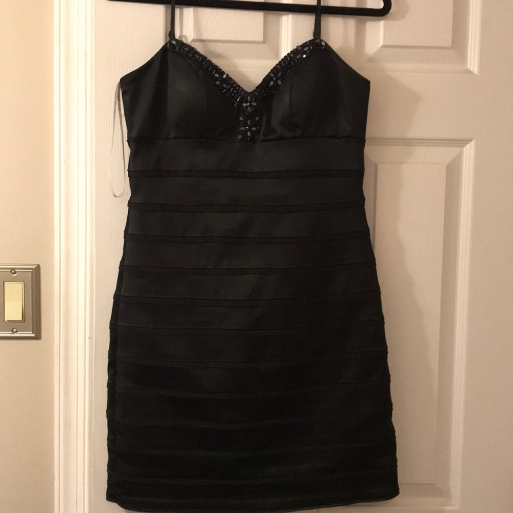 Black cocktail dress